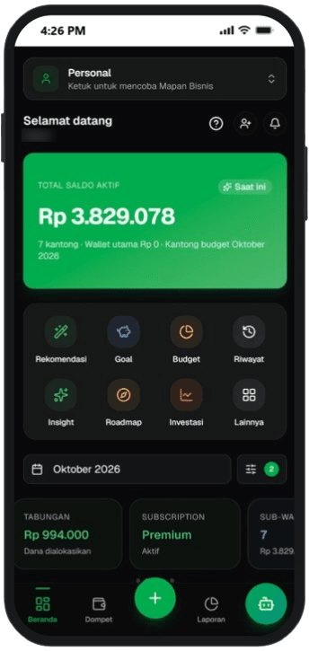 Aplikasi Mapan tampil di laptop, tablet, dan ponsel