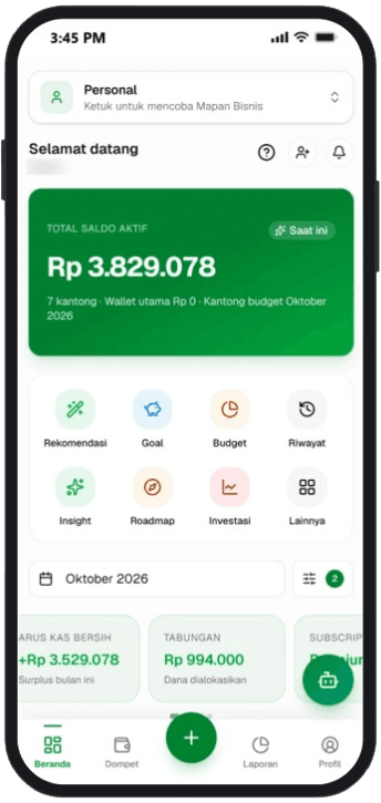 Aplikasi Mapan tampil di laptop, tablet, dan ponsel